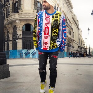 Vincent Queijo stylé à Madrid, le 13 décembre 2019