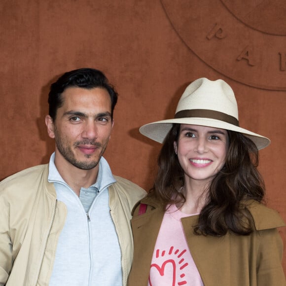 Louise Monot et son compagnon Samir Boitard au village lors des internationaux de tennis de Roland Garros à Paris, France, le 30 mai 2019. © Jacovides-Moreau/Bestimage