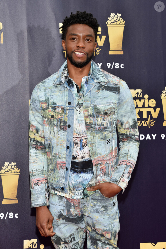 Chadewick Boseman aux MTV Movie And TV Awards 2018 à Santa Monica.