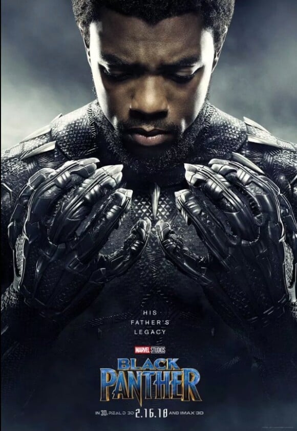 Affiche du film "Black Panther". 2017.
