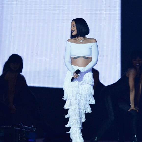 Rihanna et Drake - Cérémonie des BRIT Awards 2016 à l'O2 Arena à Londres, le 24 février 2016.