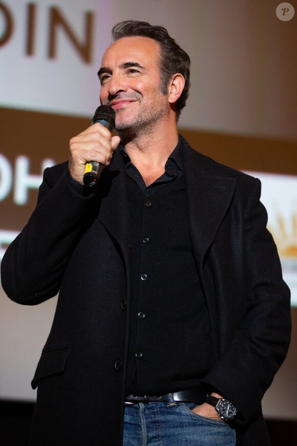 Jean Dujardin lors de l'avant-première du film 'J'accuse' au cinéma UGC de Brouckère, à Bruxelles.