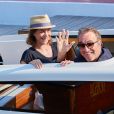 Nathalie Pechalat et son mari Jean Dujardin - Les célébrités lors du 76ème Festival du Film de Venise, la Mostra en Italie, le 1er septembre 2019