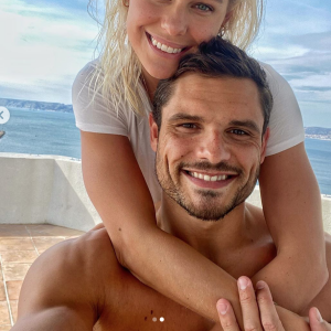 Florent Manaudou et sa petite amie Pernille Blume. Août 2020.