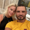 Florent Manaudou et sa petite amie Pernille Blume à Paris.