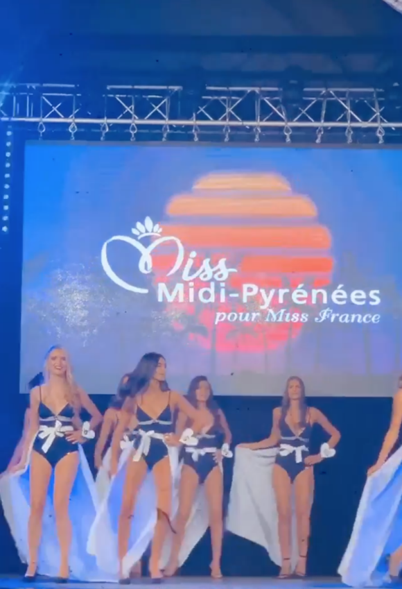Sylvie Tellier a filmé la finale de Miss Midi-Pyrénées. Le 11 septembre 2020.
