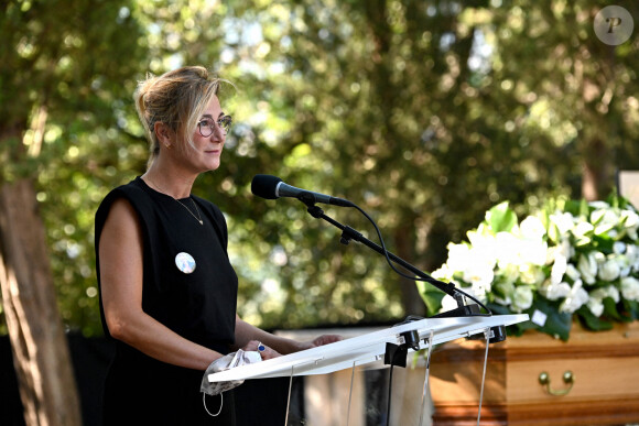 Virginie Hocq. Obsèques d'Annie Cordy sur la Butte Saint-Cassien à Cannes le 12 septembre 2020. Bruno Bebert / Bestimage