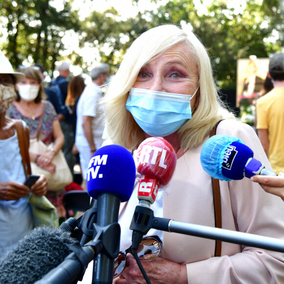 Michèle Torr. Obsèques d'Annie Cordy sur la Butte Saint-Cassien à Cannes le 12 septembre 2020. Bruno Bebert / Bestimage
