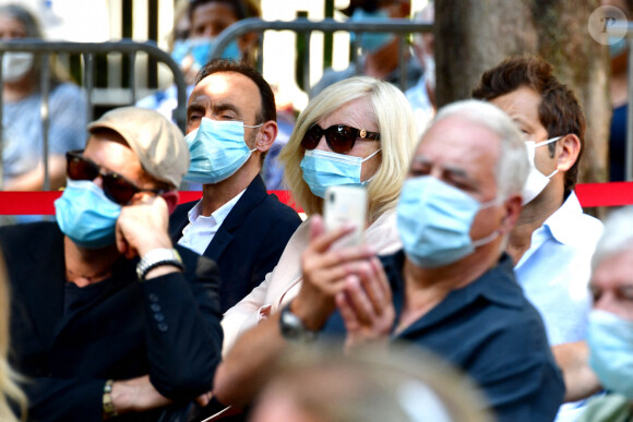 Michèle Torr. Obsèques d'Annie Cordy sur la Butte Saint-Cassien à Cannes le 12 septembre 2020. Bruno Bebert / Bestimage