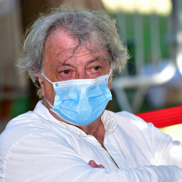 Hervé Vilard. Obsèques d'Annie Cordy sur la Butte Saint-Cassien à Cannes le 12 septembre 2020. Bruno Bebert / Bestimage