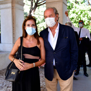 Christian Morin et sa femme. Obsèques d'Annie Cordy sur la Butte Saint-Cassien à Cannes le 12 septembre 2020. Bruno Bebert / Bestimage