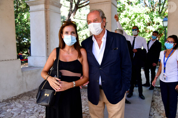 Christian Morin et sa femme. Obsèques d'Annie Cordy sur la Butte Saint-Cassien à Cannes le 12 septembre 2020. Bruno Bebert / Bestimage