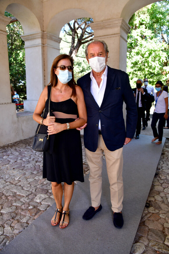 Christian Morin et sa femme. Obsèques d'Annie Cordy sur la Butte Saint-Cassien à Cannes le 12 septembre 2020. Bruno Bebert / Bestimage
