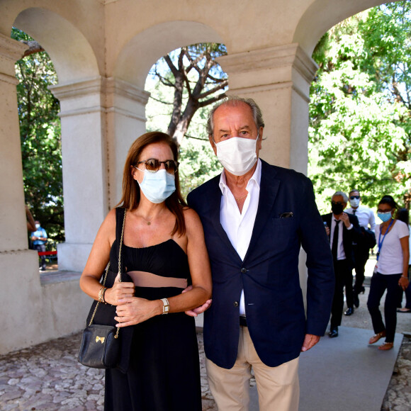 Christian Morin et sa femme. Obsèques d'Annie Cordy sur la Butte Saint-Cassien à Cannes le 12 septembre 2020. Bruno Bebert / Bestimage