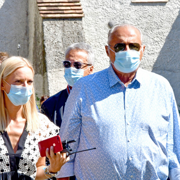 Gérard Louvin. Obsèques d'Annie Cordy sur la Butte Saint-Cassien à Cannes le 12 septembre 2020. Bruno Bebert / Bestimage