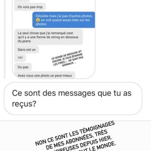 iris Mittenaere révèle être menacée sur les réseaux sociaux et dévoile des captures d'écrans d'abonnés.