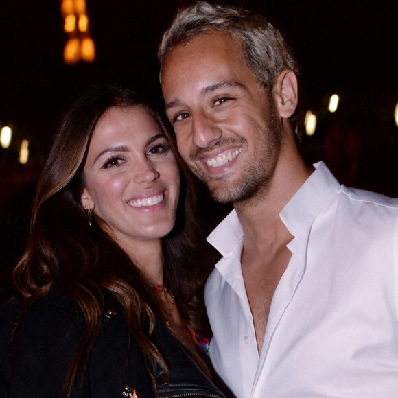 Exclusif - Iris Mittenaere (Miss France et Miss Univers 2016) et son compagnon Diego El Glaoui - Maëva Coucke fête son 26ème anniversaire sur la péniche "Pastel" avec ses amis à Paris le 27 juin 2020. © Rachid Bellak/Bestimage