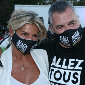 Exclusif - Caroline Margeridon et Jean Marie Bigard - Inauguration de la Fête à Neuneu au profit de l'association "Innocence En Danger" au Bois de Boulogne à Paris, France, le 4 septembre 2020. © JLPPA/Bestimage