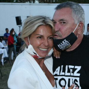 Exclusif - Caroline Margeridon et Jean-Marie Bigard - Inauguration de la Fête à Neuneu au profit de l'association "Innocence En Danger" au Bois de Boulogne à Paris, France, le 4 septembre 2020. © JLPPA/Bestimage