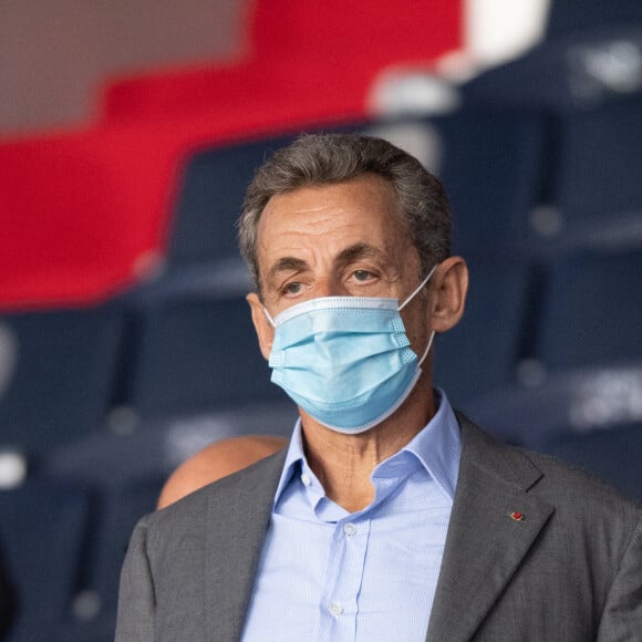 Nicolas Sarkozy during the Ligue 1 match between Paris Saint Germain and Olympique de Marseille at Parc des Princes on September 13, 2020 in Paris, France. PSG was defeated 0-1. Photo by David Niviere/ABACAPRESS.COM 