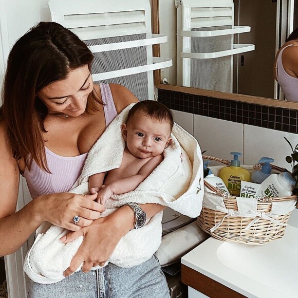 Rachel Legrain-Trapani et son fils Andrea sur Instagram, le 6 septembre 2020