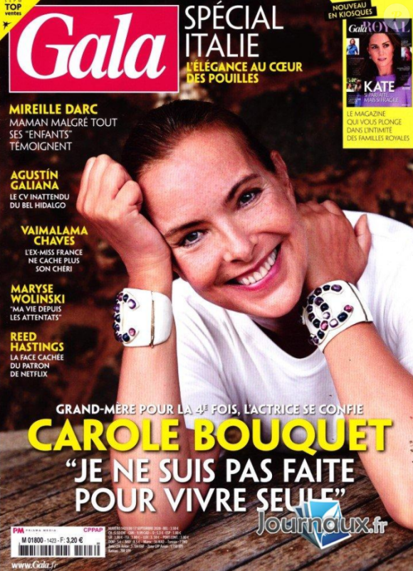 Magazine "Gala", en kiosque le 17 septembre 2020.
