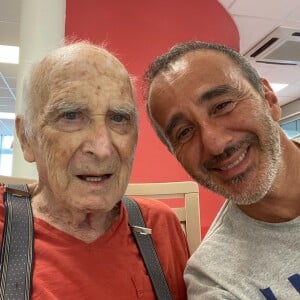 Elie Semoun et son père Paul sur Instagram, 2020.