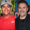 Brahim Bouhlel (photo @Instagram) et son sosie, l'acteur José Garcia, photographié ici lors du 23e festival international du film de l'Alpe d'Huez. Montage Purepeople.