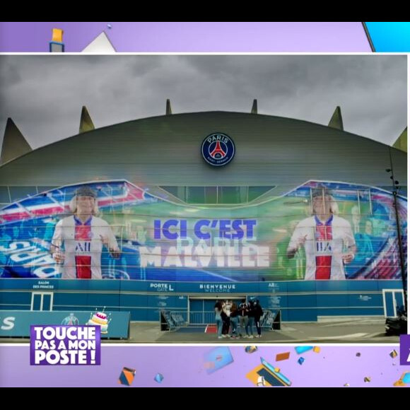 René Malleville soutient le PSG pour une association, le 23 septembre 2020, sur C8, dans "TPMP'