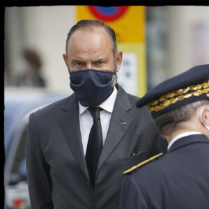 Edouard Philippe, maire du Havre - Culte d'action de grâce célébré en mémoire d'Antoine Rufenacht ( homme politique et ancien maire du Havre) en l'Eglise Saint-Joseph au Havre le 10 septembre 2020. © Alain Guizard / Bestimage