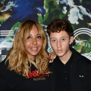 Exclusif - Cathy Guetta et son fils Tim Elvis - People au défilé Kenzo Homme collection Automne-Hiver 2019/20 lors de la fashion week à Paris, le 20 janvier 2019. © Veeren/CVS/Bestimage