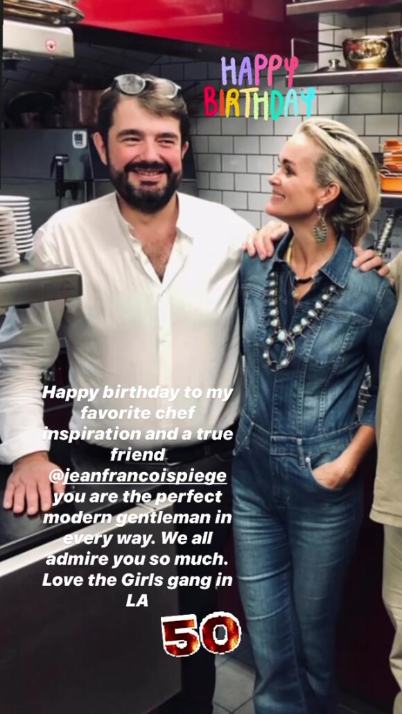 Jean-François Piège a fêté ses 50 ans en famille, à Paris, sur Instagram. 2020.