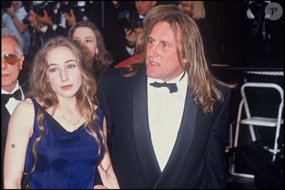 Archives - Julie et Gérard Depardieu à Cannes en 1992.