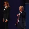 Donald Trump et sa femme la Premiere Dame Melania Trump - Présidentielle américaine : Premier débat entre Donald Trump et Joe Biden à Cleveland dans l'Ohio. Les deux candidats à la présidence des Etats-Unis s'affronteront sur six thèmes, dont la nomination polémique d'une juge à la Cour suprême et la crise sanitaire qui secoue le pays, fin septembre 2020