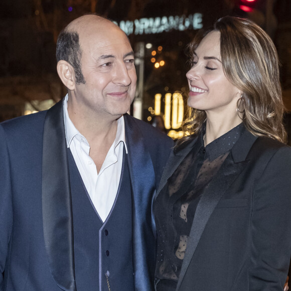 Kad Merad et sa compagne Julia Vignali - Arrivées au dîner de la 44ème cérémonie des César au Fouquet's à Paris. Le 22 février 2019 © Borde-Jacovides / Bestimage