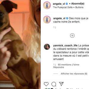 Angèle présente son 2e enfant sur Instagram, le 30 septembre 2020.