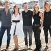 Patrick Puydebat, Elsa Esnoult, Sébastien Roch, Laure Guibert, Laly Meignan - Photocall de la série "Les mystères de l'amour" lors de la 21ème édition du Festival de la Fiction TV de la Rochelle . © Patrick Bernard / Bestimage