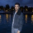 Shain Boumedine assiste au défilé AMI, collection prêt-à-porter printemps-été 2021 sur le pont de Sully à Paris. Le 3 octobre 2020 © Olivier Borde / Bestimage
