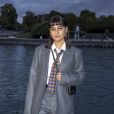 Maria Bernad assiste au défilé AMI, collection prêt-à-porter printemps-été 2021 sur le pont de Sully à Paris. Le 3 octobre 2020 © Olivier Borde / Bestimage