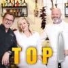 Logo de "Top Chef" avec Stéphane Rotenberg à l'animation et Hélène Darroze, Philippe Etchebest, Michel Sarran et Jean-François Piège.