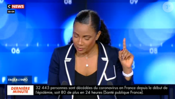 Christine Kelly annonnce le placement en isolement d'elle et son équipe de "Face à l'info" - 7 octobre 2020, Cnews