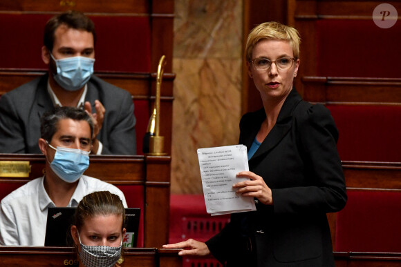 Clémentine Autain - Séance des Questions au gouvernement à l'Assemblée nationale à Paris. Le 29 septembre 2020 © Lionel Urman / Bestimage