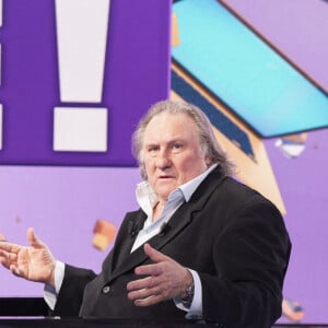 Exclusif - Gérard Depardieu - Première émission TPMP (Touche Pas à Mon Poste!) de la saison pour Cyril Hanouna et son équipe de chroniqueurs, avec beaucoup de nouveautés, un nouveau plateau, nouveau décor, des nouveaux arrivants, ainsi que la présence rare et exclusive de Gérard Depardieu. Paris, le 31 août 2020. © Jack Tribeca / Bestimage