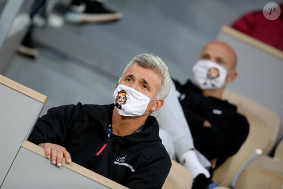 Illustration dans les tribunes lors des internationaux de tennis Roland Garros à Paris le 9 octobre 2020. © Dominique Jacovides / Bestimage