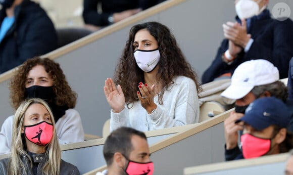 Maria Francisca Perello (Xisca Perello), la femme de R.Nadal dans les tribunes lors des internationaux de tennis Roland Garros à Paris le 9 octobre 2020. © Dominique Jacovides / Bestimage