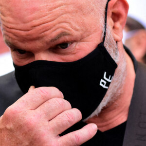 Philippe Etchebest - Les obsèques de Pierre Troisgros, mythique chef 3 étoiles, en l'église Notre Dame des Victoires à Roanne, le 29 septembre 2020. Plusieurs personnalites étaient présentes lors des obsèques pour rendre un dernier hommage au chef. © Romain Doucelin/Bestimage