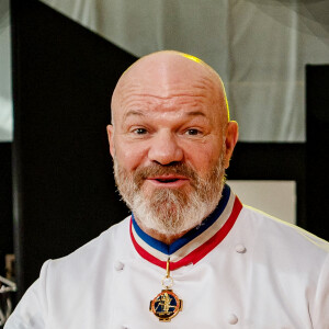 Philippe Etchebest préside le salon français de la restauration "Expotel" à Bordeaux. Il dirige aussi la journée des chefs et sa compétion regroupant 22 Etoiles sur l'évènement, le 25 Novembre 2019. © Patrick Bernard/ Bestimage