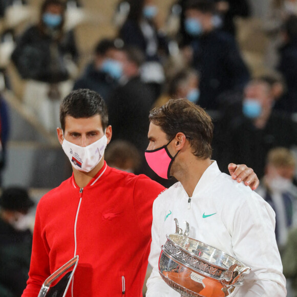 Rafael Nadal remporte les internationaux de tennis de Roland Garros pour la 13ème fois à Paris le 11 octobre 2020. © Dominique Jacovides / Bestimage