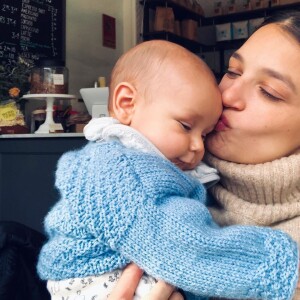 Gabriele Laborde avec son fils le 24 novembre 2019