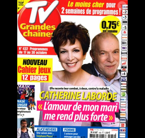 Couverture du magazine "TV Grandes Chaînes" du 12 octobre 2020